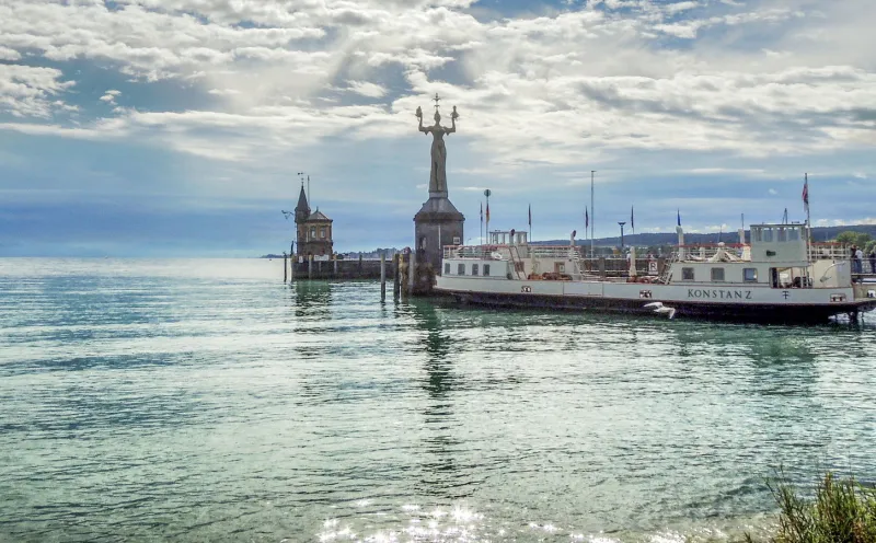 The Imperia at the harbor in Constance