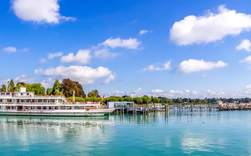 By the lake in Constance's city garden