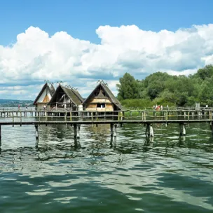 Bodensee-Radweg, Pfahlbauten Unteruhldingen